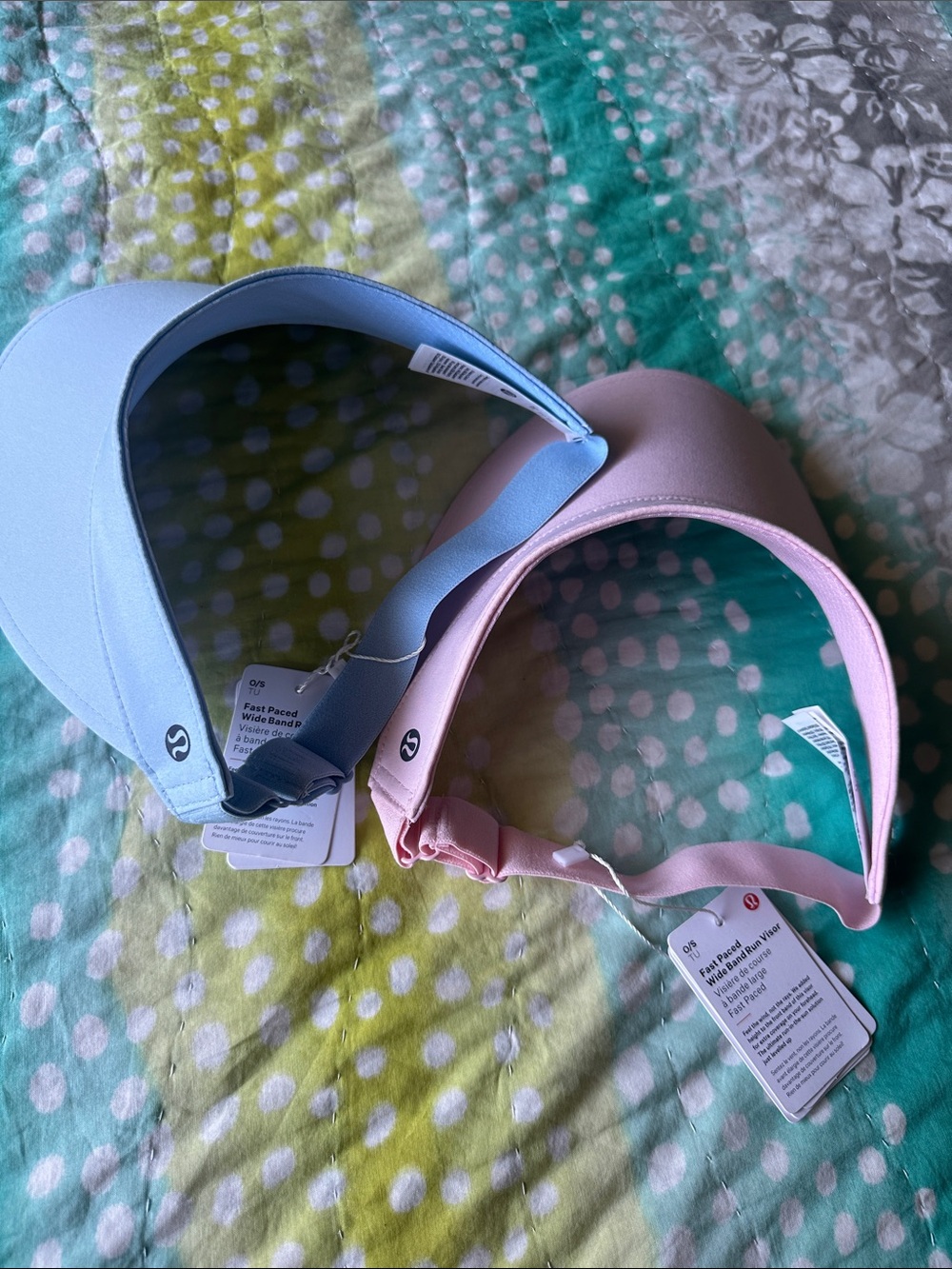 lululemon athletica sun Visor Set - Light Blue & Light Pink - Picture 6 of 6